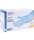 Nitrilové rukavice "Safe Fit Blue" | bez púdru | 100 KS