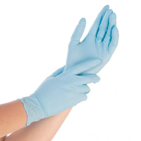 Nitrilové rukavice "Safe Fit Blue" | bez púdru | 100 KS