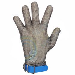 Kovová krátka rukavica s opaskom