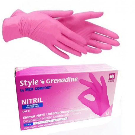 Nitrilové rukavice STYLE Grenadine | bez púdru | 100 ks