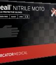 Nitrilové rukavice "Ideall® MOTO long" | black | bez púdru | 100 ks