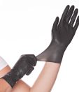 Latexové rukavice "Diablo" | bez púdru | 100 ks | čierna