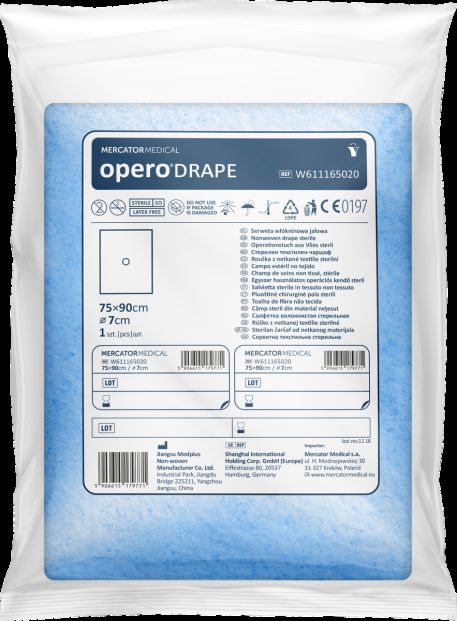 opero®DRAPE Sterilné rúško s nelepivým otvorom ᴓ7
