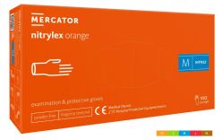 Nitrilové rukavice "Nitrylex® Orange" | bez púdru | 100 ks
