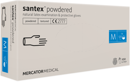Latexové rukavice SANTEX® POWDERED | s púdrom